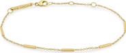Zoë Chicco Tiny Bar Station 14K Gold Bracelet