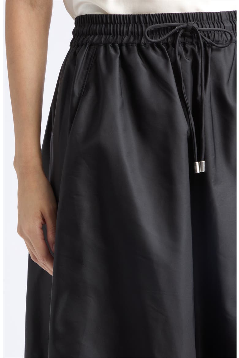 Sirani Nylon Midi Skirt, Alternate, color, BLACK