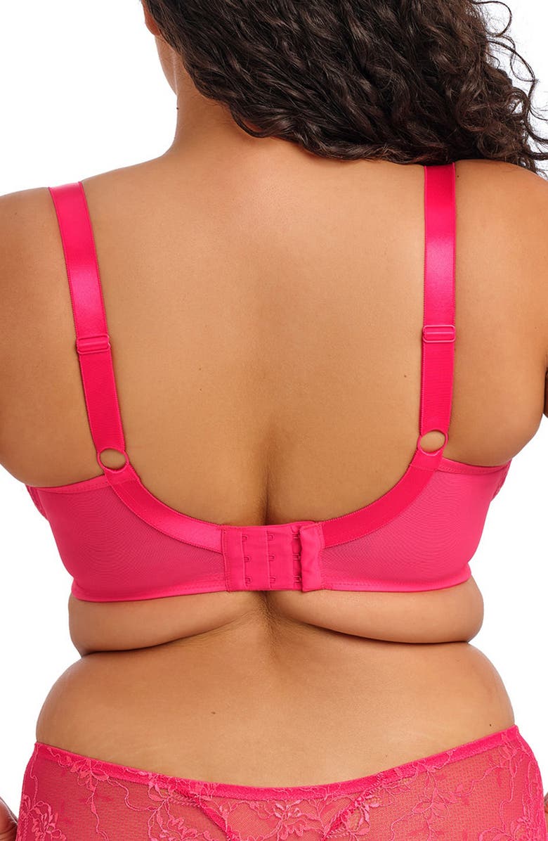 Elomi Darcie Full Figure Underwire Plunge Bra, Alternate, color, Azalea