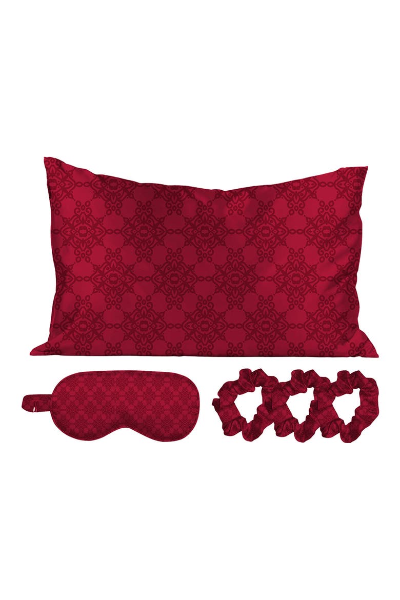 Satin Sleep 5-Piece Set, Main, color, MAGENTAVERSE