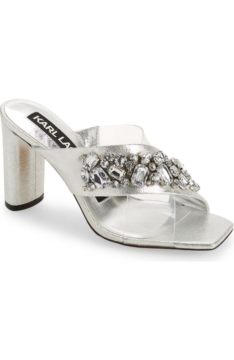 KARL LAGERFELD PARIS Rosina Sandal, Main, color, Clear