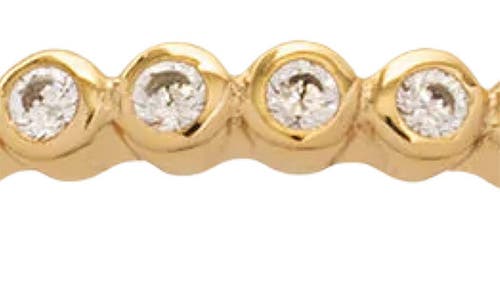Made By Mary Poppy Cubic Zirconia Eternity Band In Gold