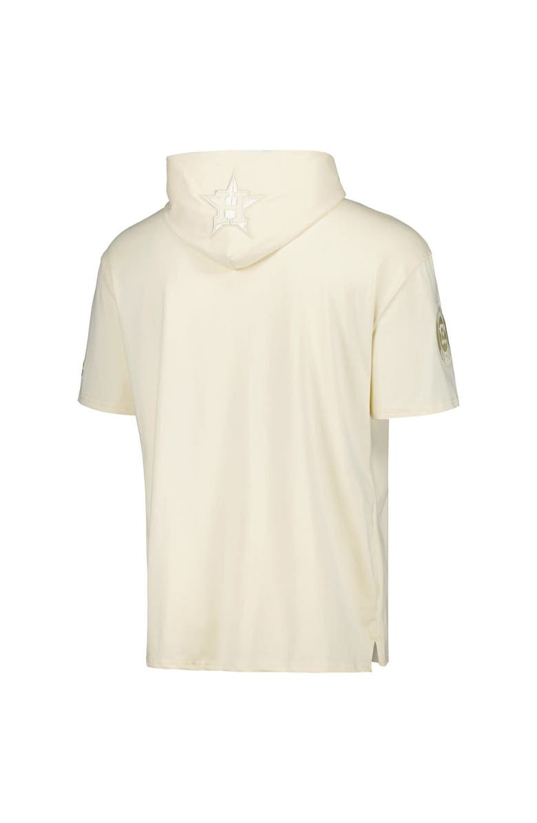 PRO STANDARD Men's Pro Standard Cream Houston Astros Neutral Short Sleeve Hoodie T-Shirt, Alternate, color, Cream