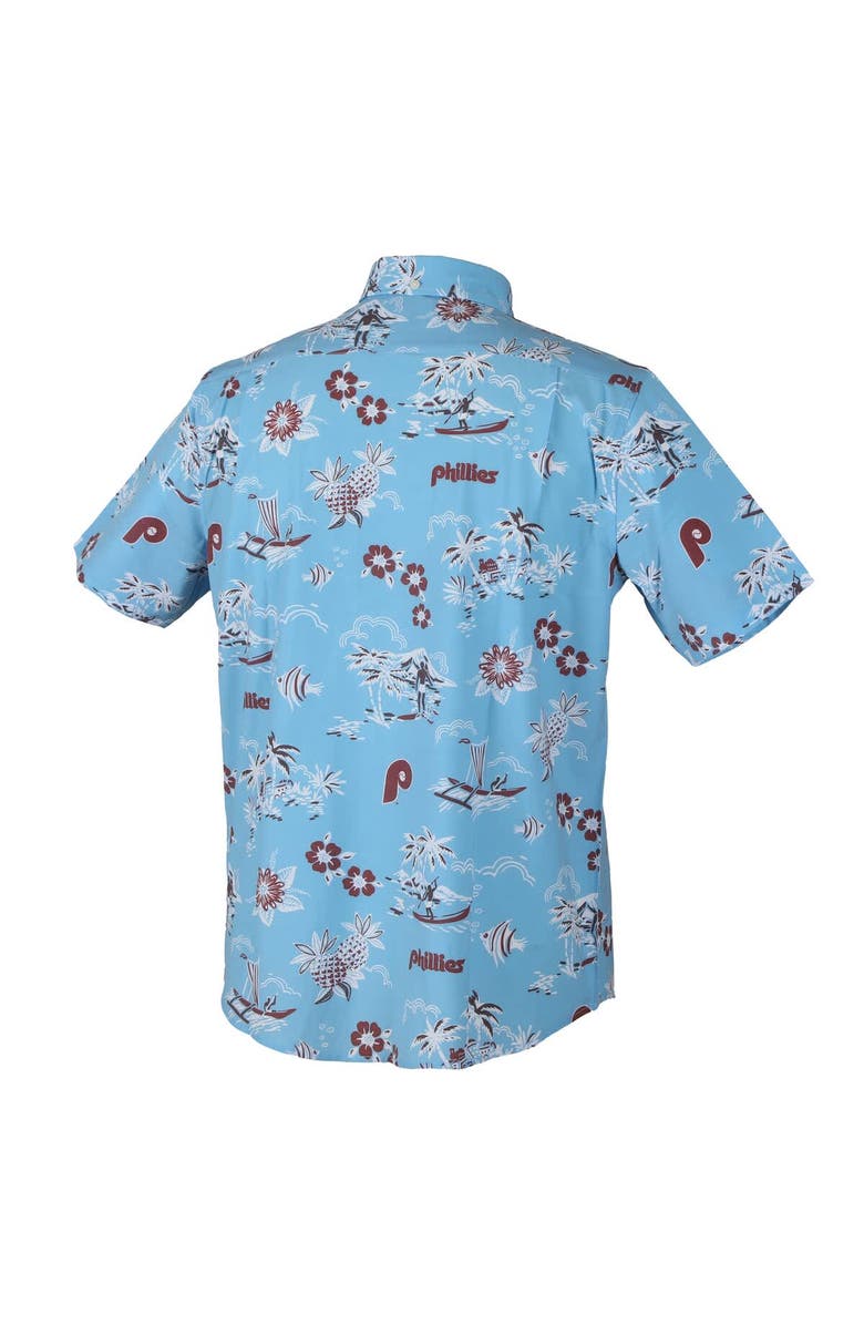 Reyn Spooner Men's Reyn Spooner Light Blue Philadelphia Phillies Kekai Button-Down Shirt, Alternate, color, Light Blue