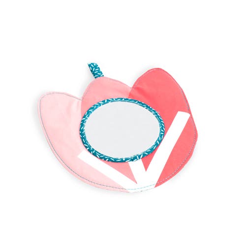 Miniland Feel to Learn Baby Crinkle Mirror in Pink Multi 