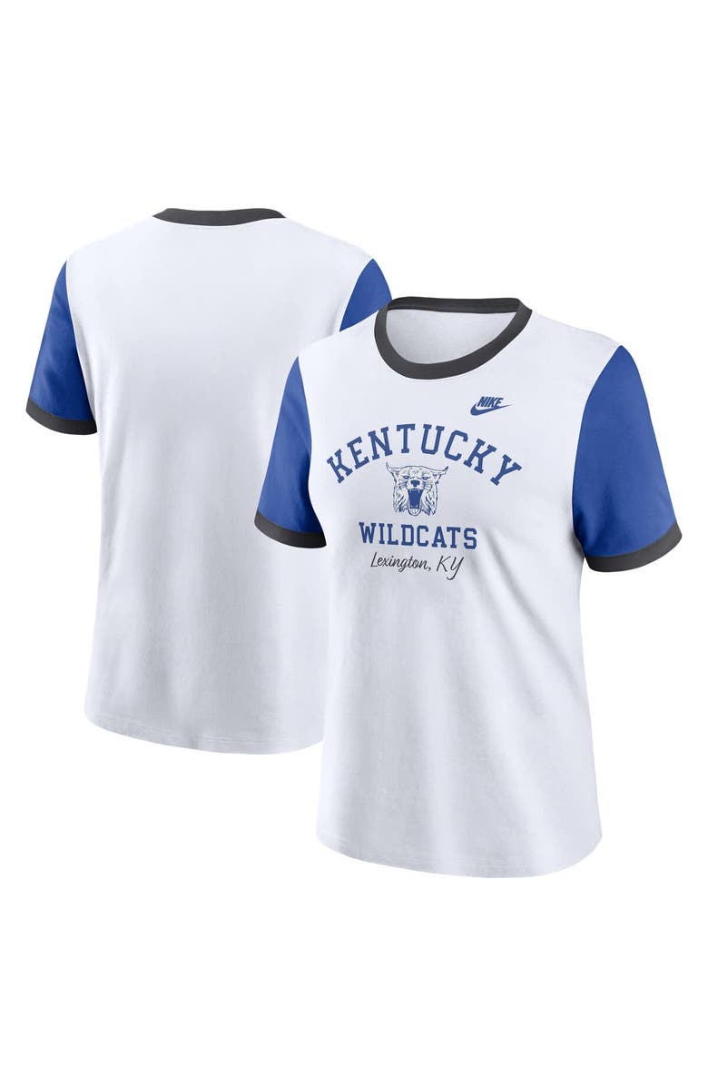 Nike Women's Nike White Kentucky Wildcats Legacy Fundamental Expression Tri-Blend T-Shirt, Main, color, White