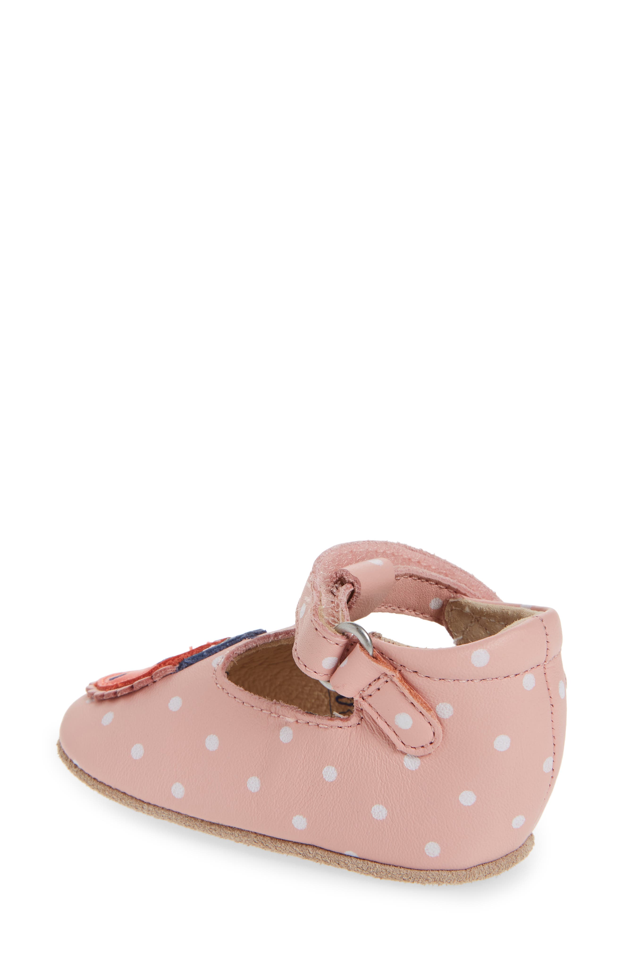 Boden Kids' Critter Appliqué Mary Jane Shoe, Alternate, color, PINK LADYBIRD