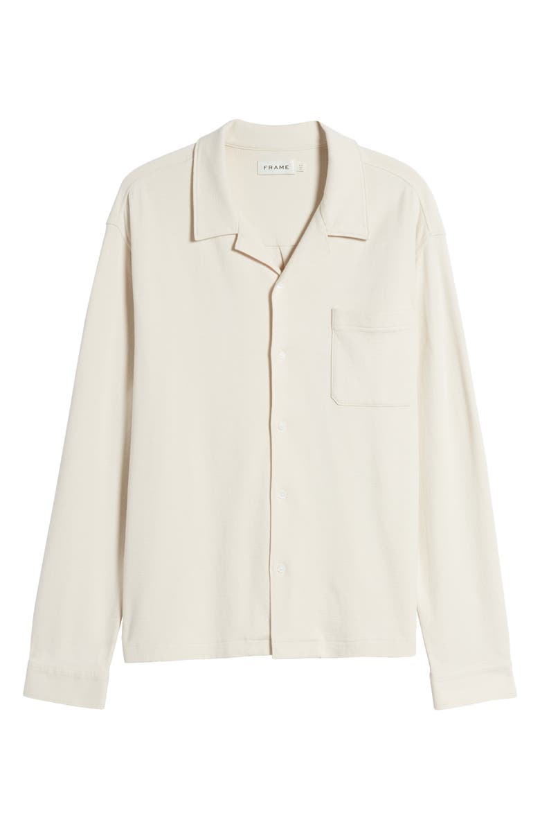 FRAME Long Sleeve Duo Fold Relaxed Shirt, Alternate, color, White Sand