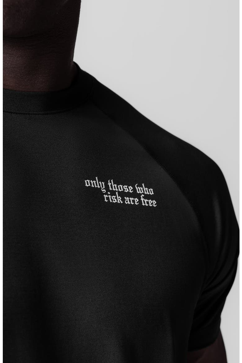 3D Lite 2.0 Lycra Brush Wings Fitted Tee, Alternate, color, Black