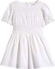 Reiss Kids' Amber Smocked Cotton Dress