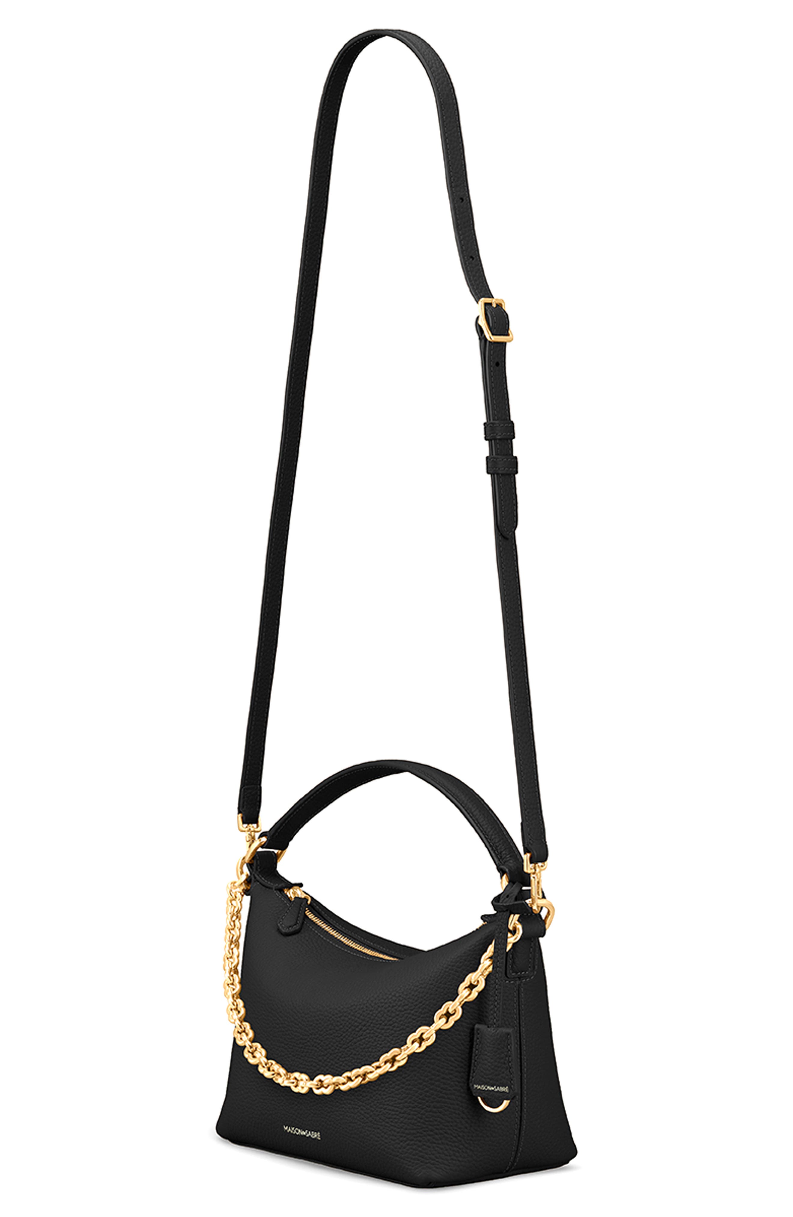 MAISON de SABRÉ The Limited-Edition Soft Hobo, Alternate, color, Black Caviar