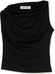 Róhe Sculptural Cotton, Modal & Silk Top