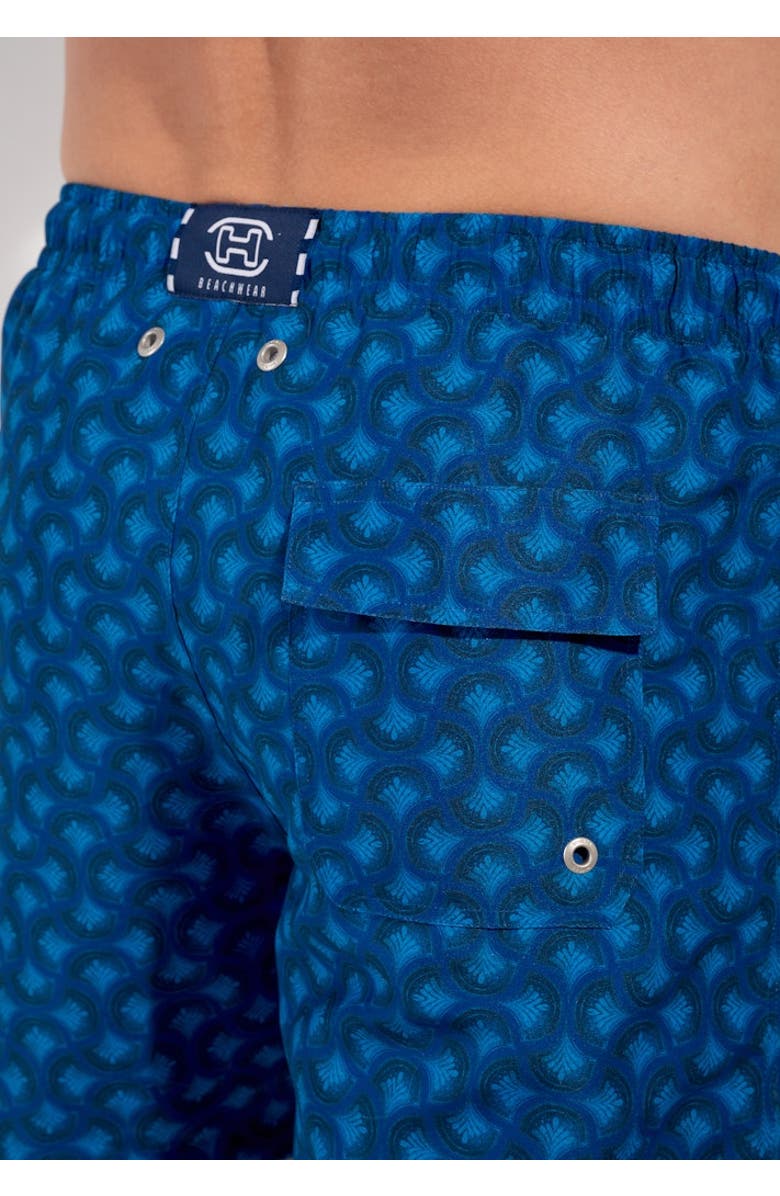 HOM Trinacria Beach Boxer, Alternate, color, Navy Print