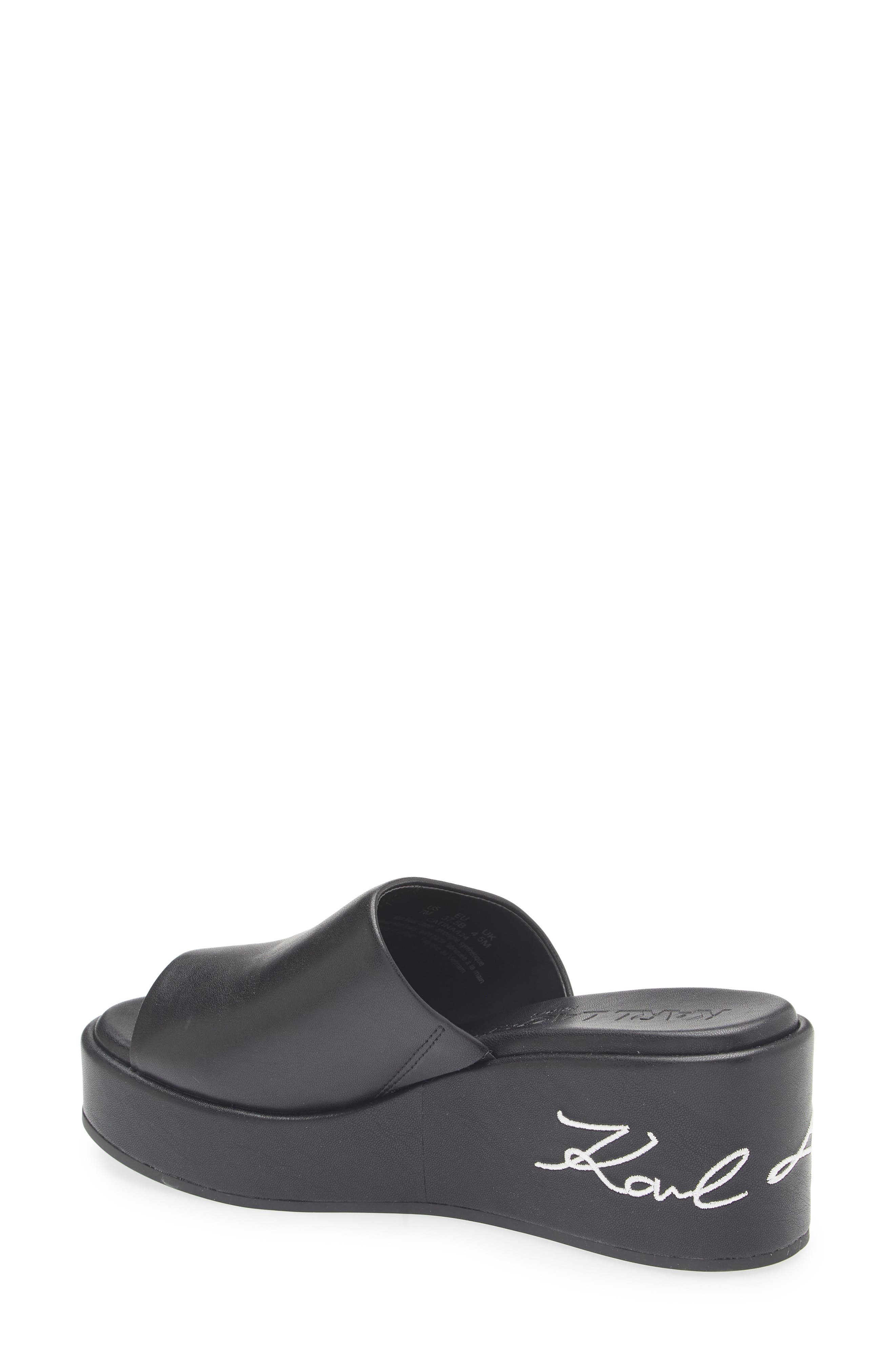 KARL LAGERFELD PARIS Catina Platform Wedge Sandal, Alternate, color, 