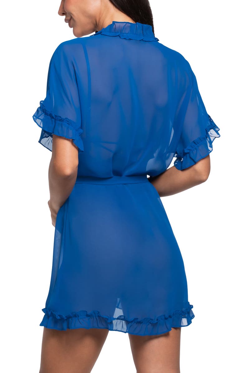 In Bloom by Jonquil Rosemary Lace Trim Short Sleeve Chiffon Wrap, Alternate, color, 