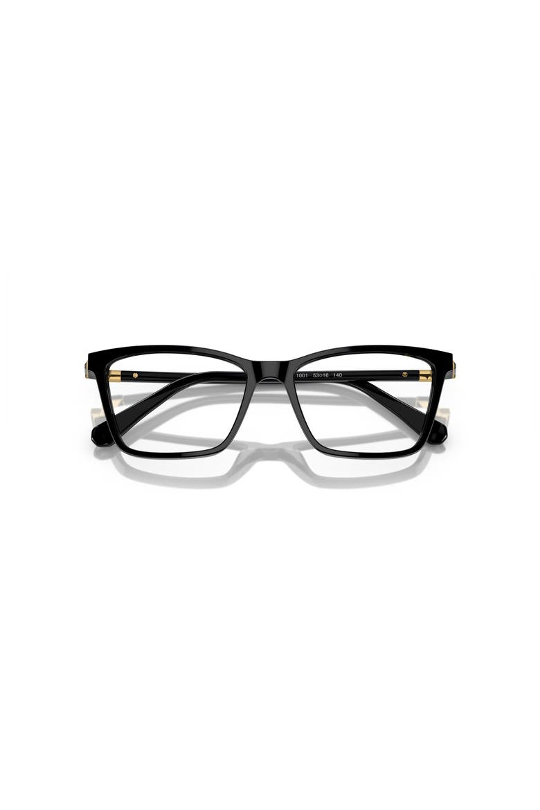 53mm Rectangle optical glasses, Alternate, color, Black