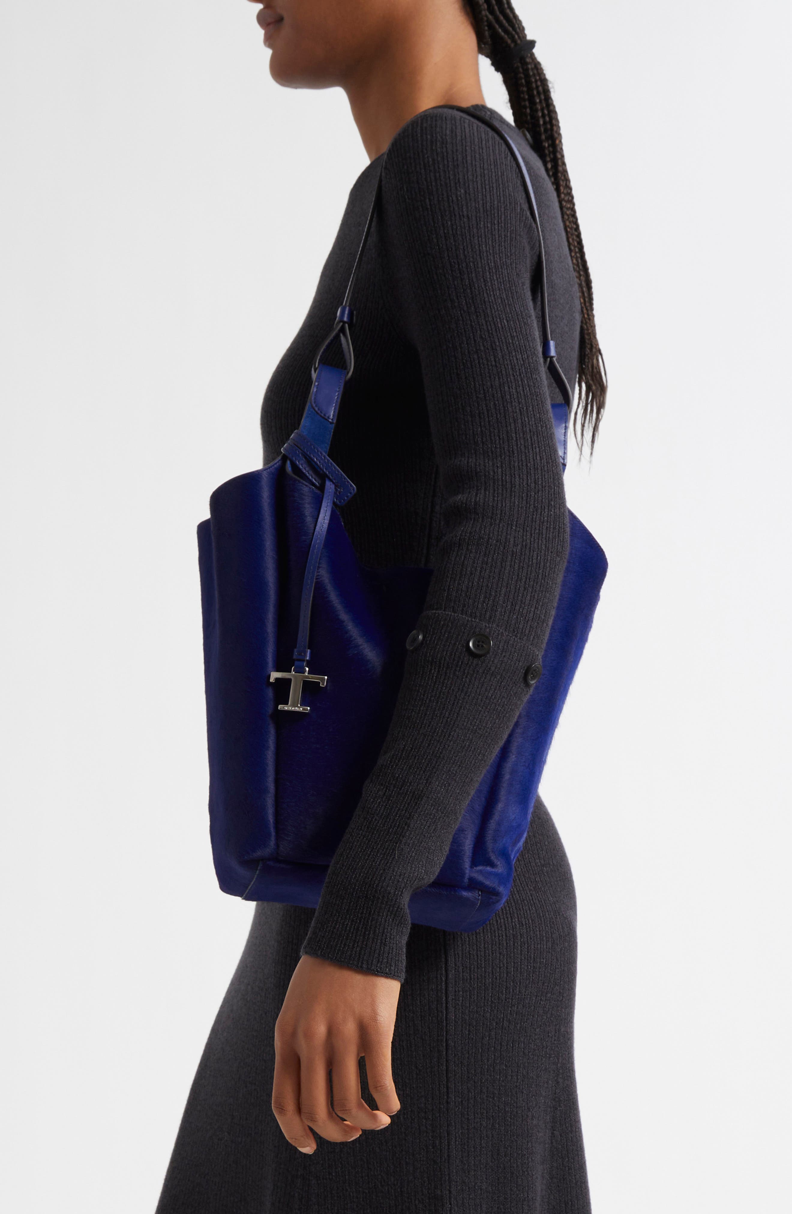 Tod's Small Api Genuine Calf Hair Bucket Bag, Alternate, color, 