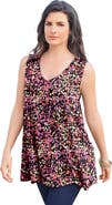 Roaman's Plus Size Cotton Ultimate Swing Tank Top