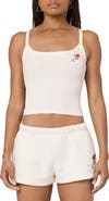 Florence by Mills Couch Date Rose Embroidered Crop Rib Tank