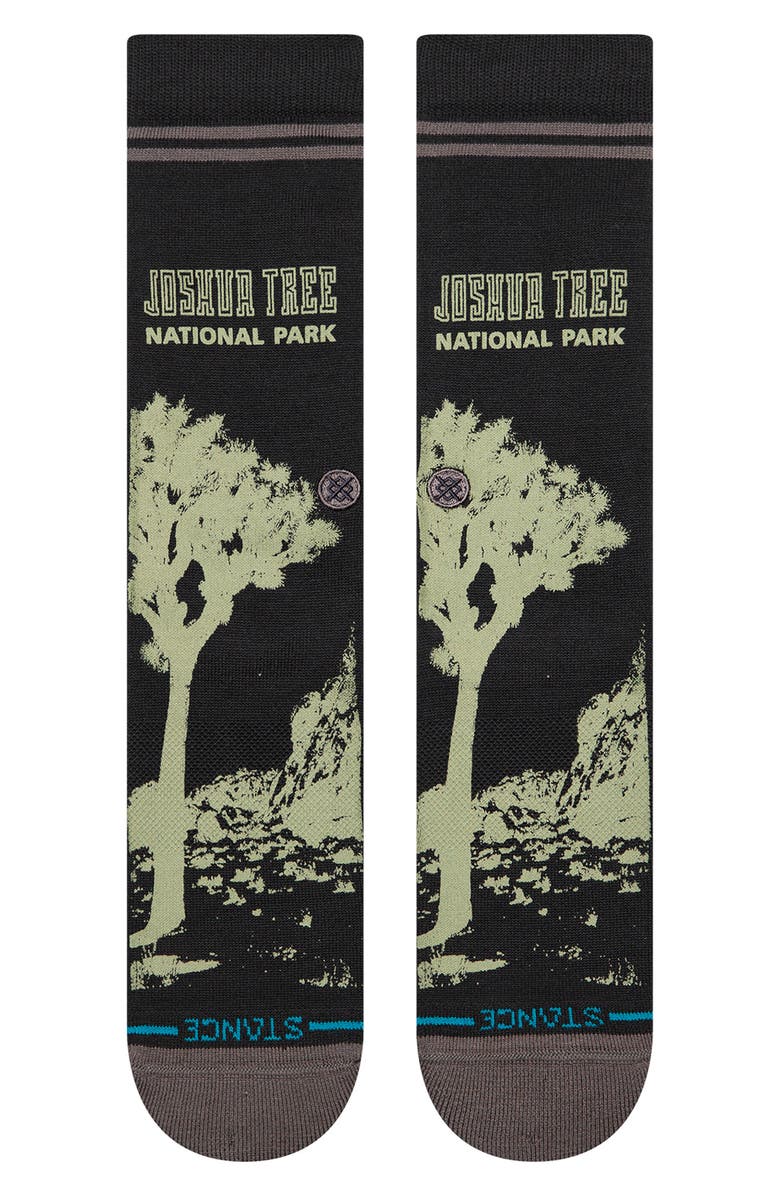 Stance Joshua Tree Crew Socks, Alternate, color, Black