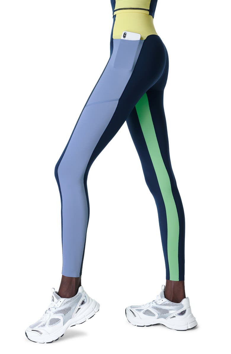 Sweaty Betty Power High Waist Colorblock Pocket Leggings, Alternate, color,