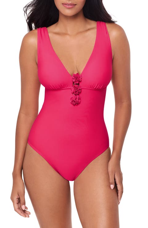 Wallis Plunge One-Piece Swimsuit