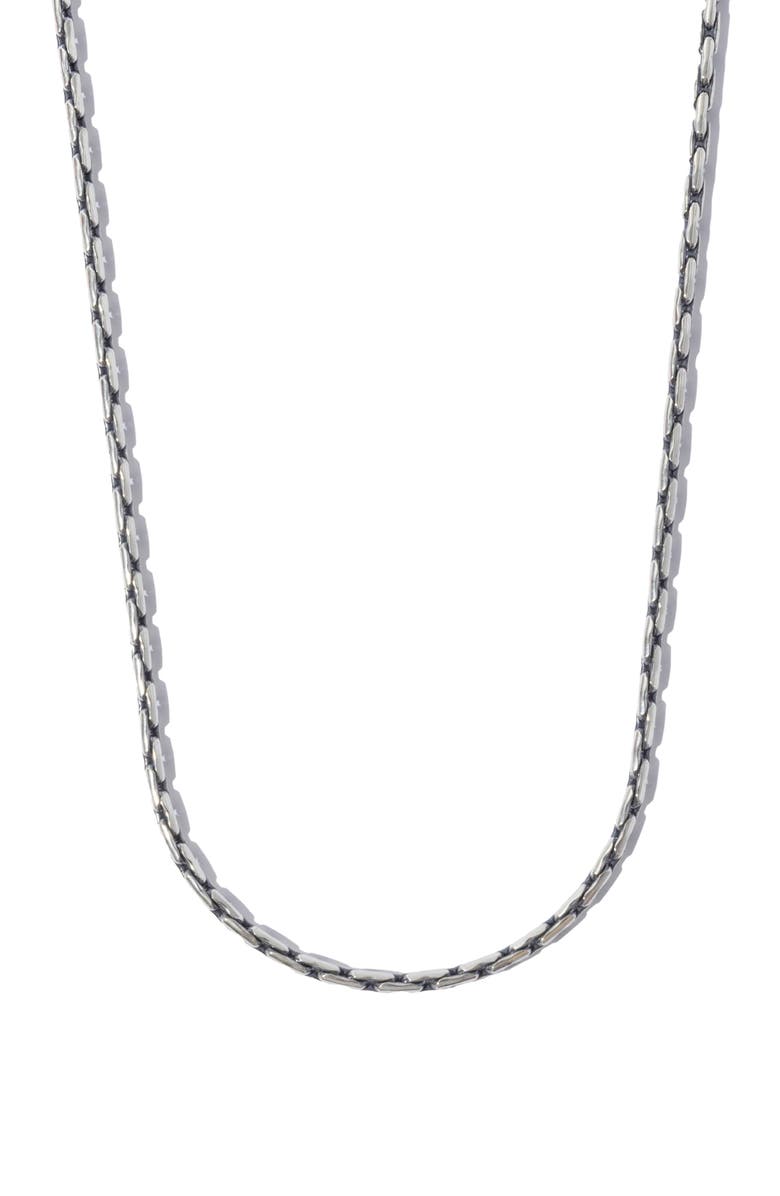 MIRANDA FRYE Men's Vance Chain Necklace, Main, color, Silver