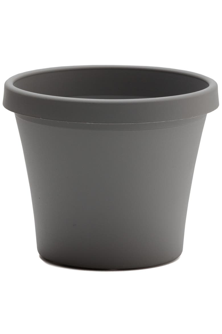 Terra Pot Planter 14 Inch Charcoal 5 Gallon Pot, Main, color, Gray