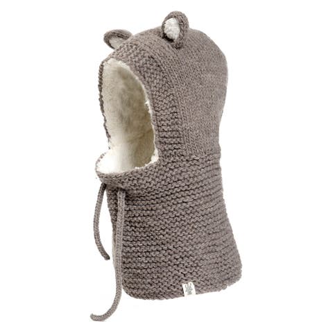 Hand Knit Teddy Hood