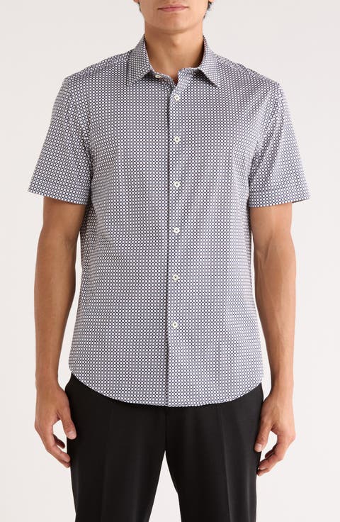 Miles OoohCotton® Short Sleeve Button-Up Shirt