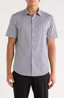 Bugatchi Miles OoohCotton® Short Sleeve Button-Up Shirt