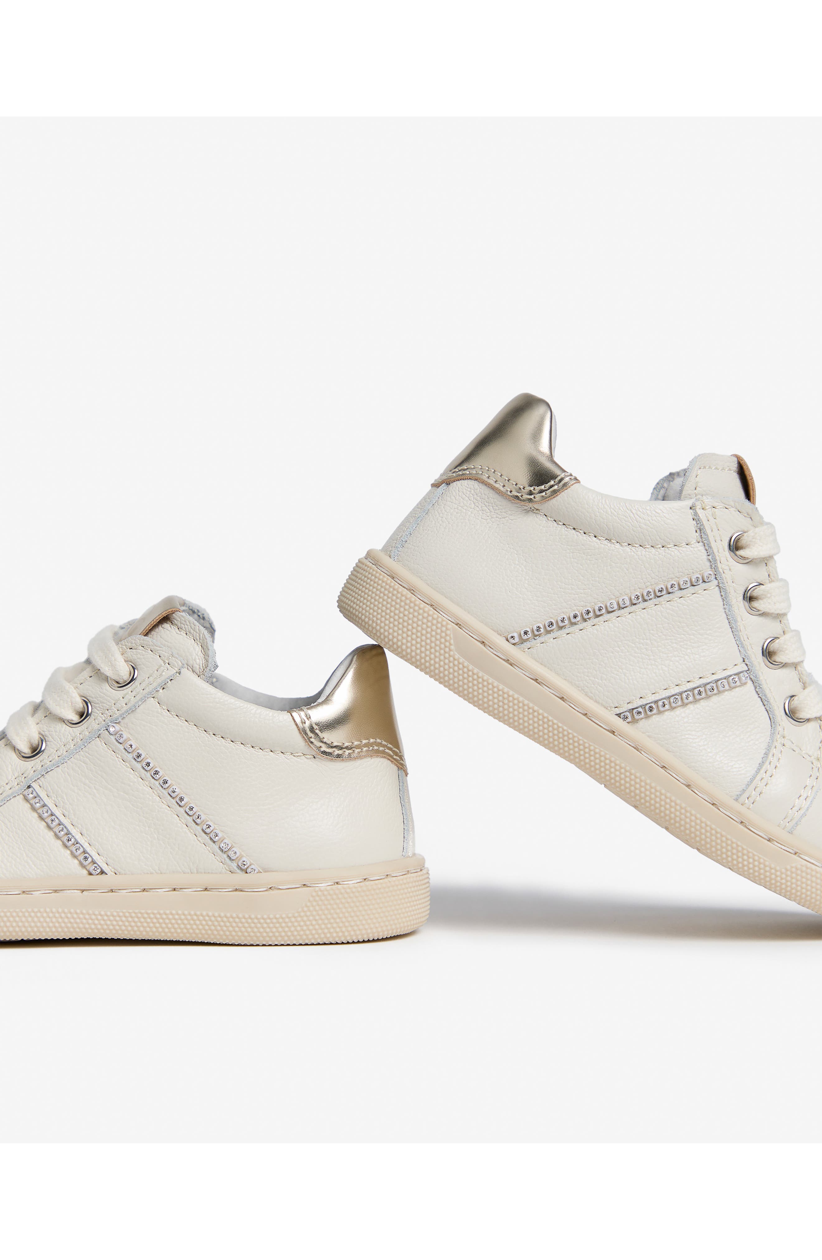 NeroGiardini Kids' High Top Sneaker, Alternate, color, Beige