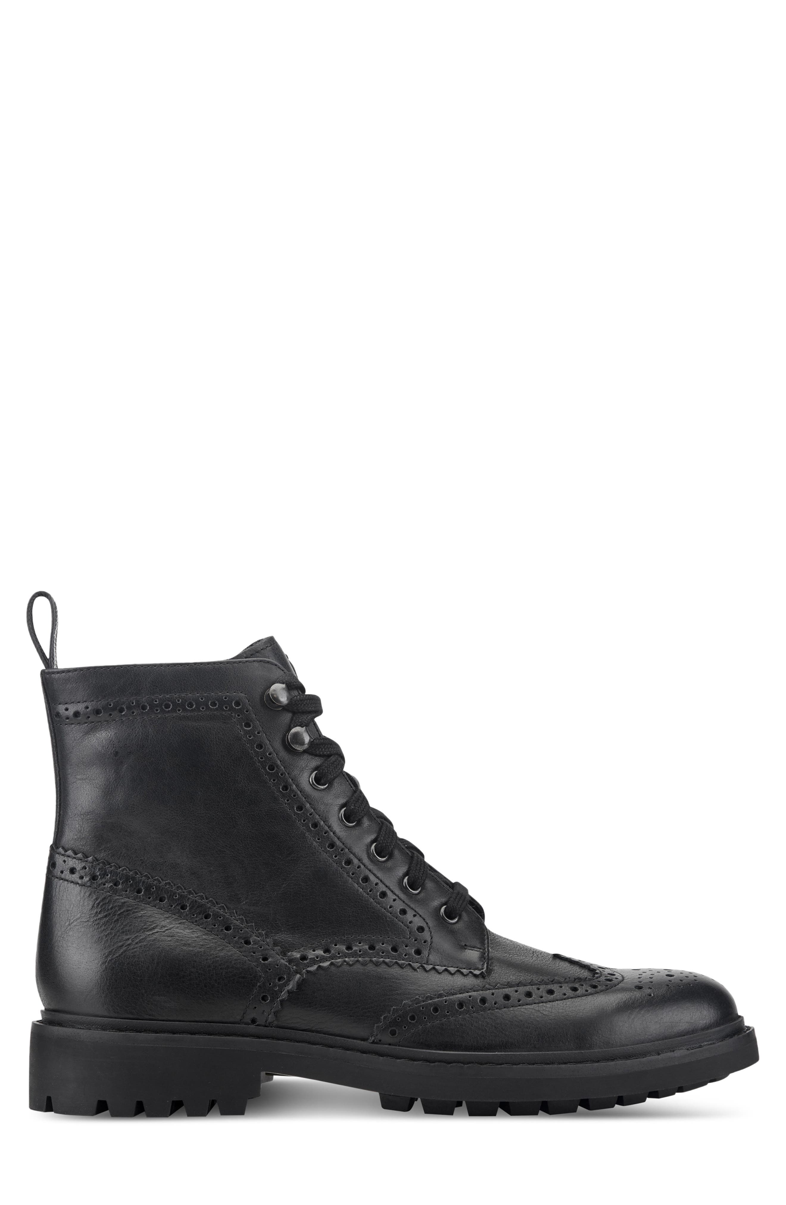 Todd Wingtip Boot, Alternate, color, BLACK LEATHER