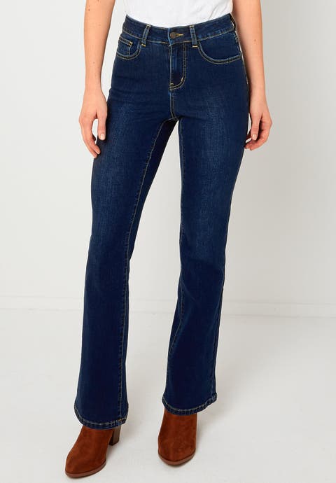 Stretch Denim Bootcut Jean (Plus)