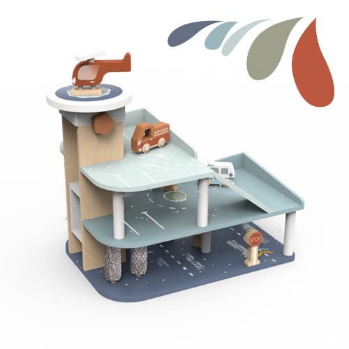Speedy Monkey Garage Playset In Multi