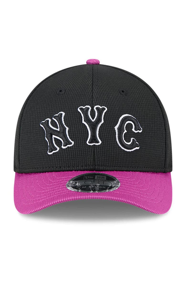 New Era Men's New Era Charcoal/Purple New York Mets City Connect Batting Practice 9FORTY M-Crown Adjustable Hat, Alternate, color, Charcoal