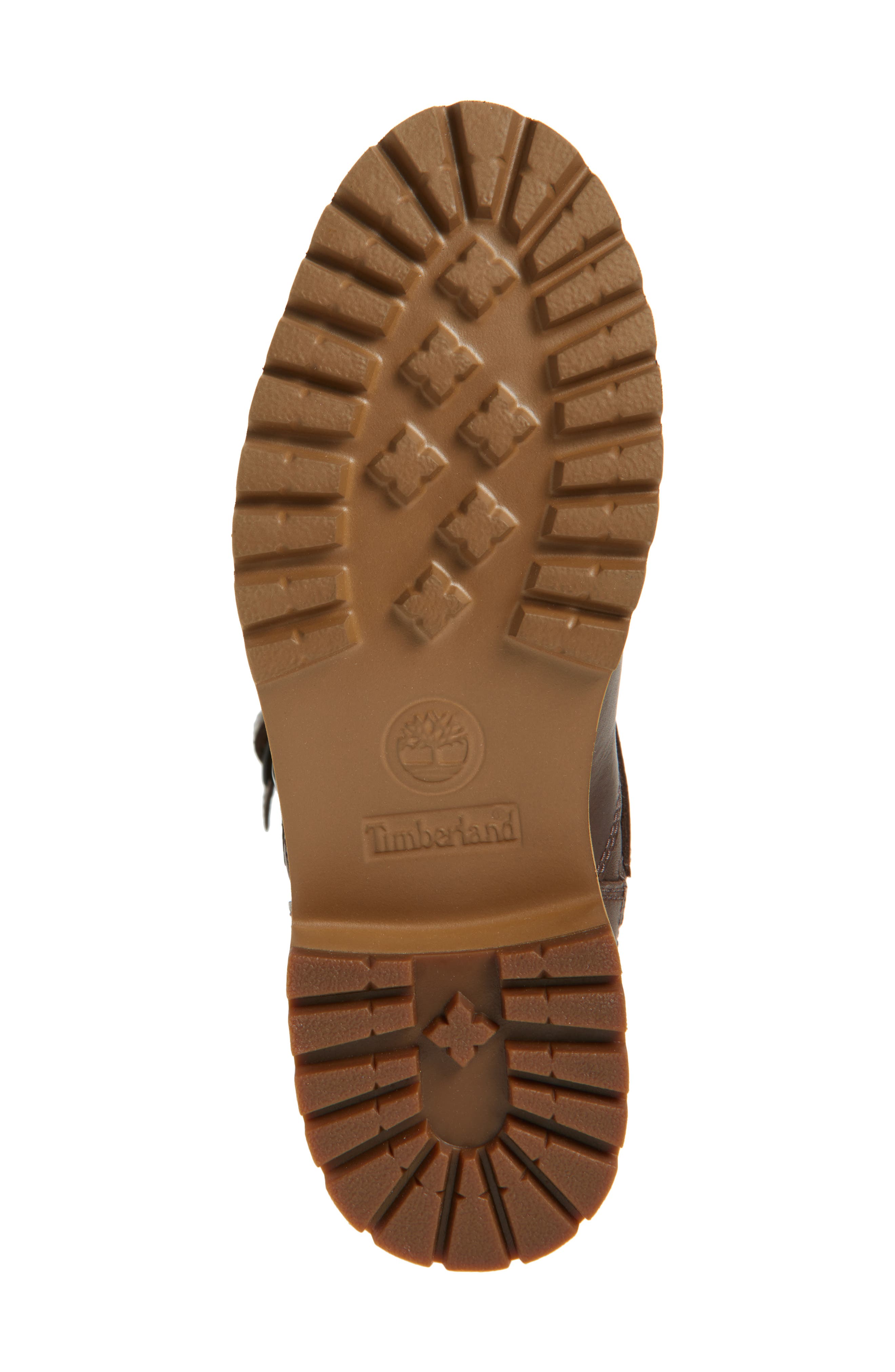 Timberland Carnaby Tall Zip Boot, Alternate, color, Dark Brown Grain