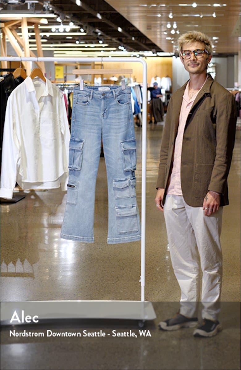 Crop Flare Cargo Jeans, sales video thumbnail