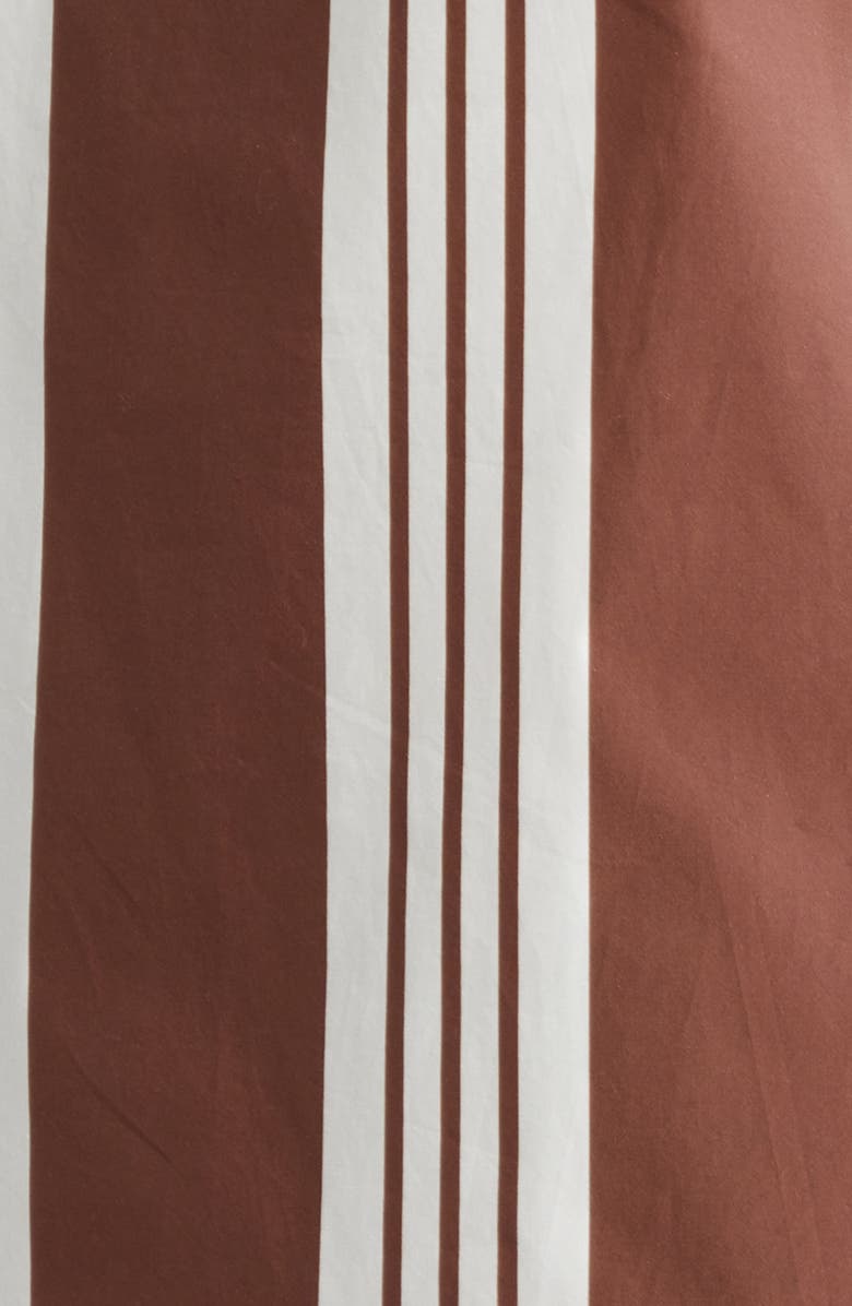POSSE Rosie Variegated Stripe Cotton Minidress, Alternate, color, Choc Stripe