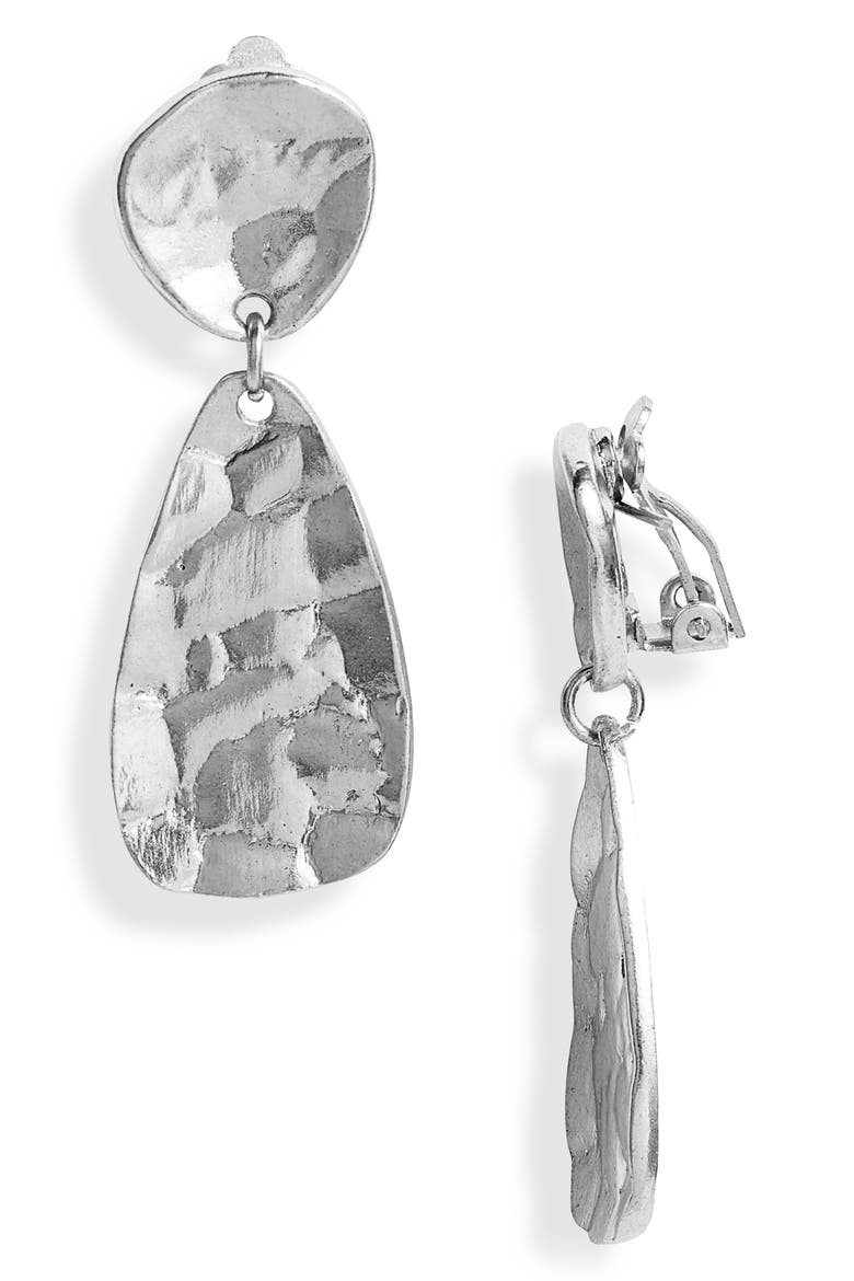 Drop Earrings, Main, color, SILVER
