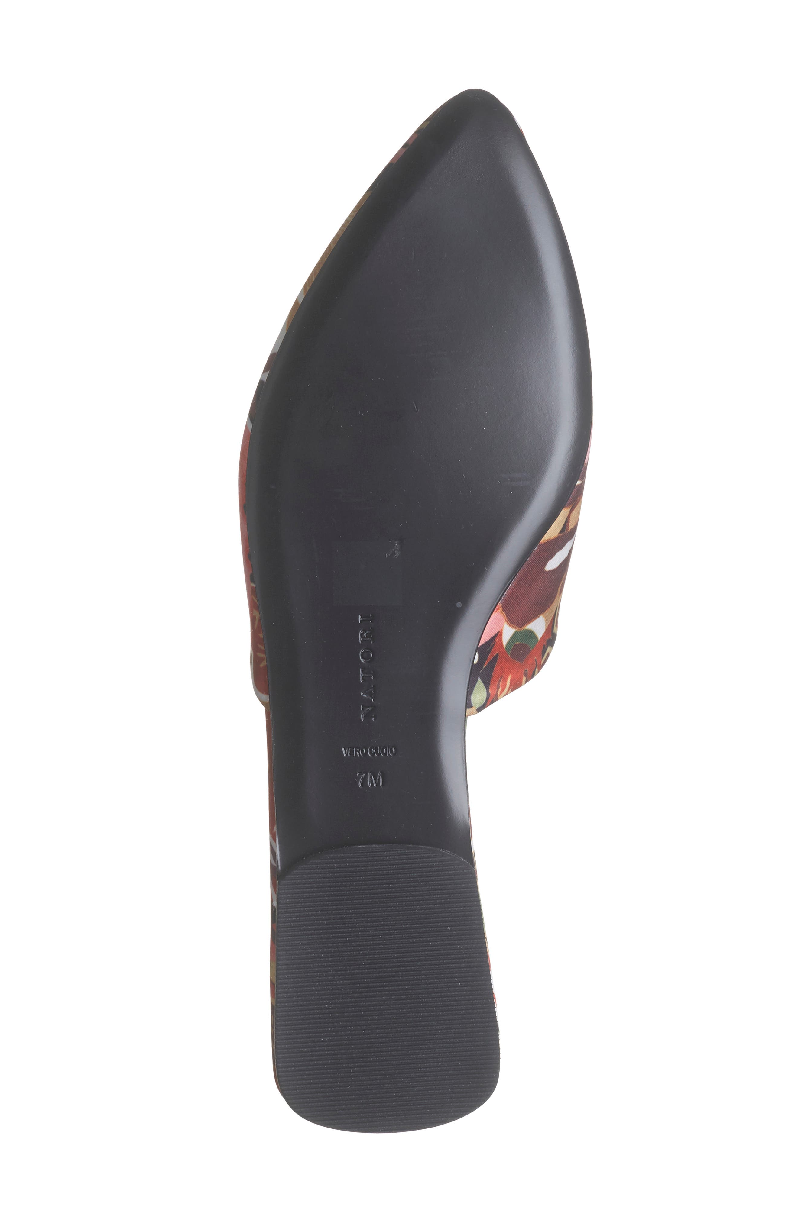 Natori Adore Pointed Toe Satin Mule, Alternate, color, 