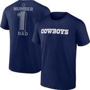 FANATICS Men's Fanatics Navy Dallas Cowboys #1 Dad Jersey T-Shirt