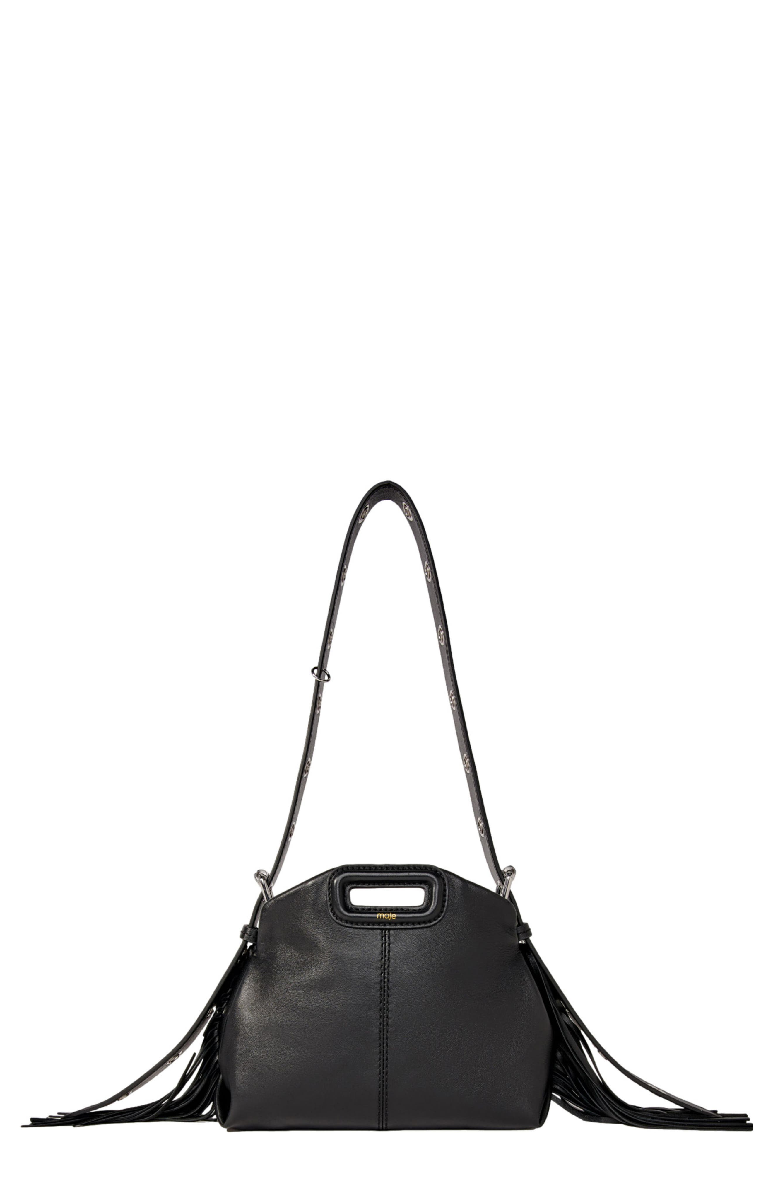 maje Mini Miss M Shoulder Bag, Main, color, 