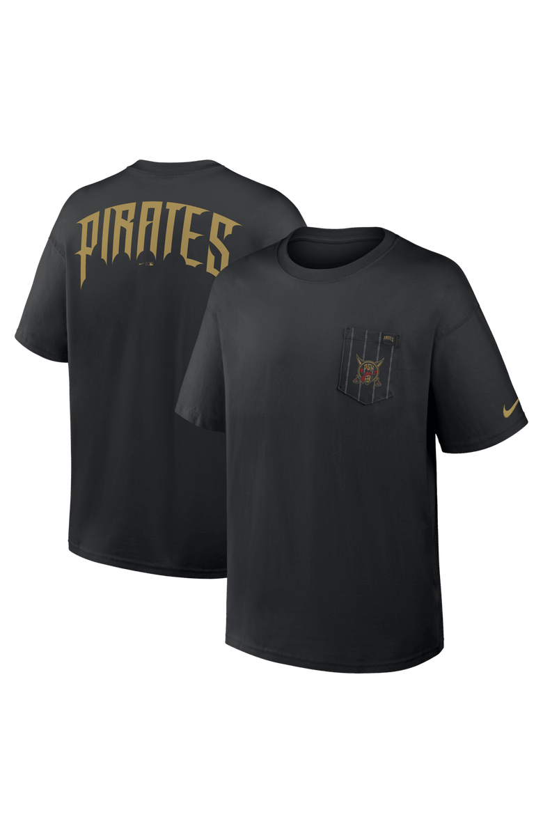 Nike Men's Nike Black Pittsburgh Pirates City Connect Max90 Pocket T-Shirt, Main, color, Black