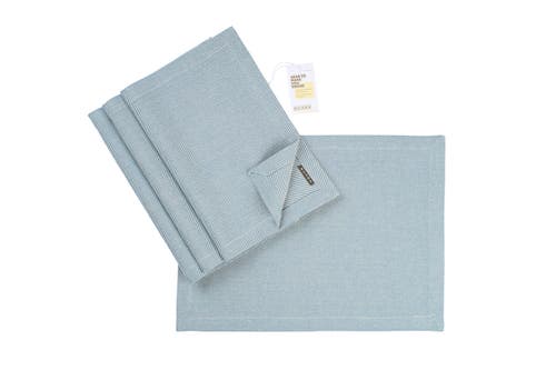 Meema Cotton Cloth Placemats - Set of 4 in Heavy Twill Blue  product