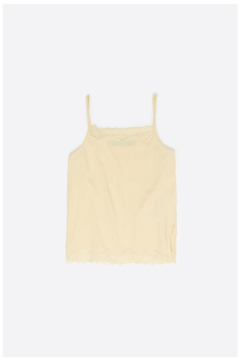 Lace Strappy Top, Alternate, color, LIGHT YELLOW