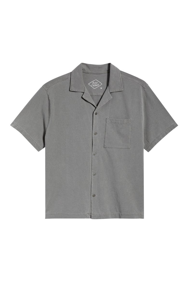 Caza Featherweight Organic Cotton Camp Shirt, Alternate, color, SLATE