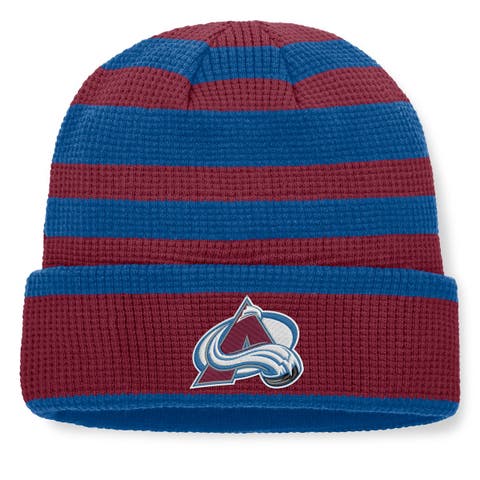 Men's Fanatics Burgundy/Blue Colorado Avalanche Fundamental Steady Cuffed Knit Hat