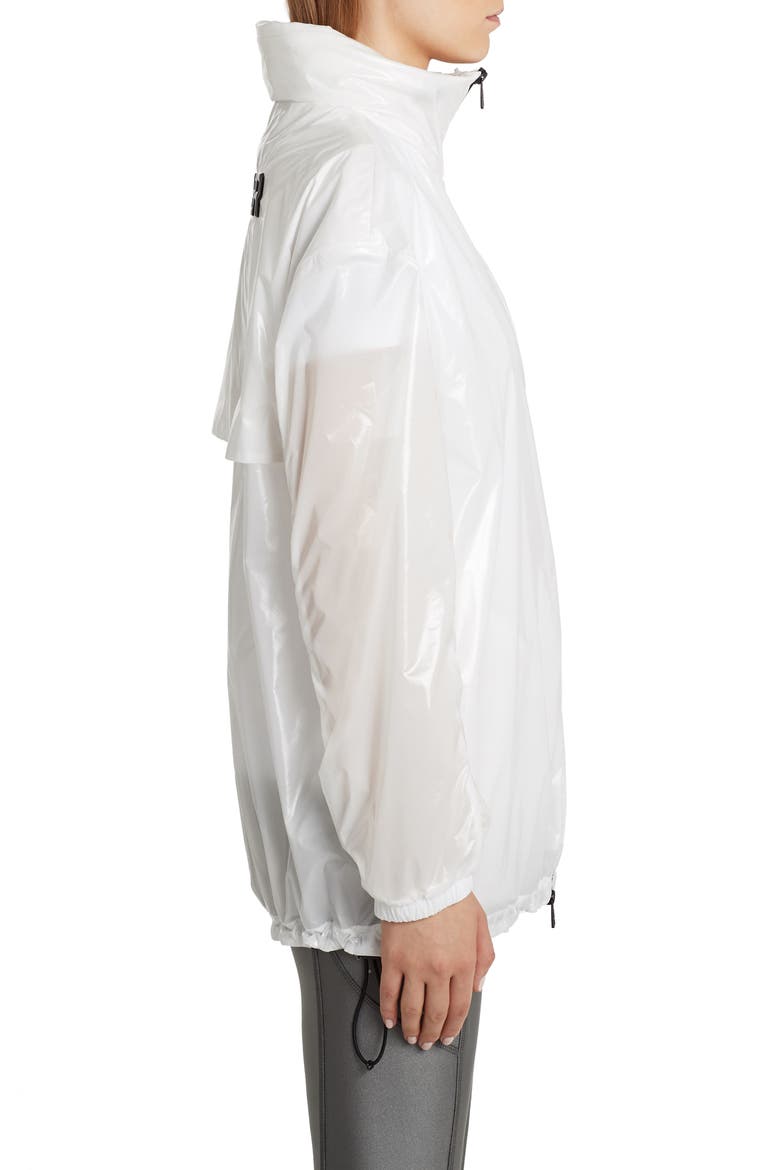 Melucta Back Logo Packable Hooded Jacket, Alternate, color, WHITE