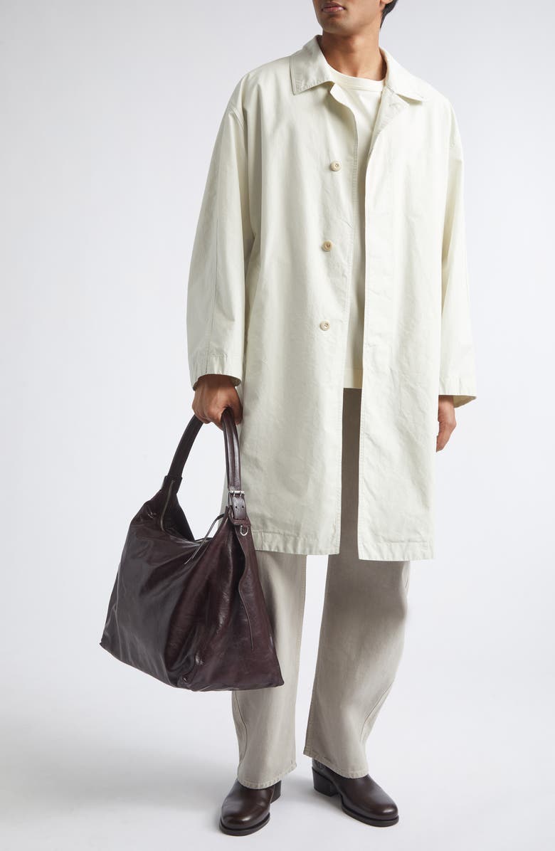 Lemaire Water Resistant Cotton Car Coat, Alternate, color, Soja